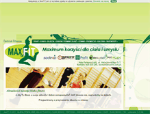 Tablet Screenshot of maxfit.com.pl